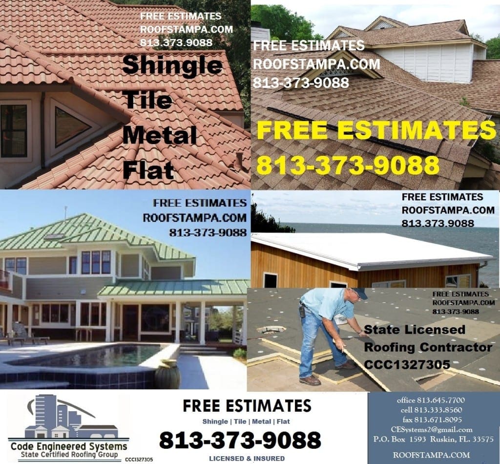 Roofing Tampa Shingle Tile Metal Flat FREE ESTIMATES Roofing Company Tampa FL