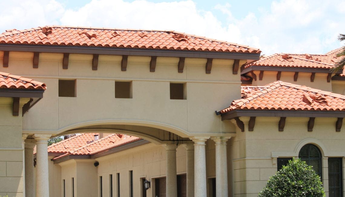 Spanish Style Mansion Barrel Tile Roof Replacement - Roofing Company