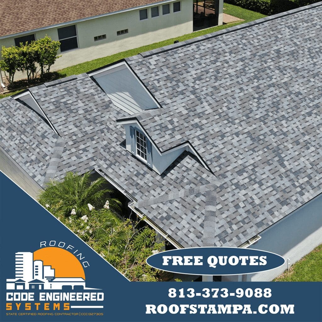 Asphalt shingle roof in Florida