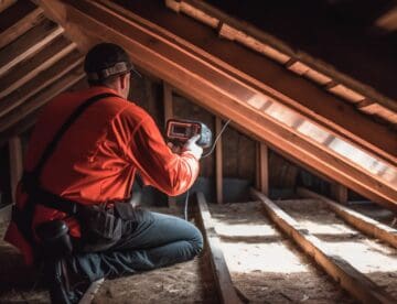 finding hidden roof leaks with FLIR camera
